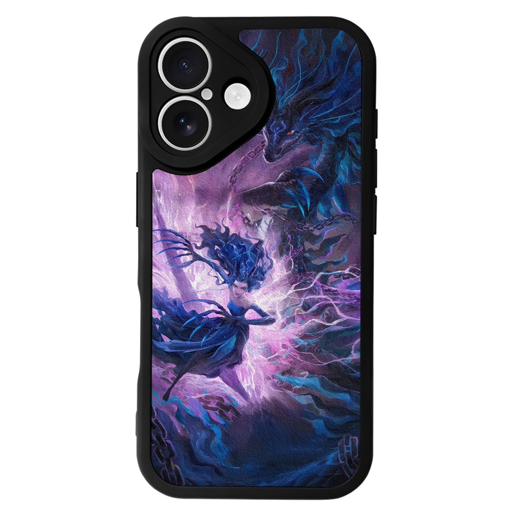 （画像用） Ne Zha 2 ナタ 魔童の大暴れ 【iPhone 16シリーズ対応】シリコンスマホケース（レザー調） 材質：シリコン